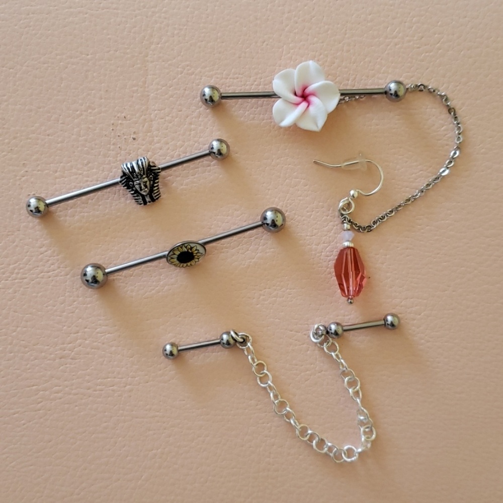 👂🏼👂🏿 Industrial Piercing Jewelry 👂🏼👂🏿